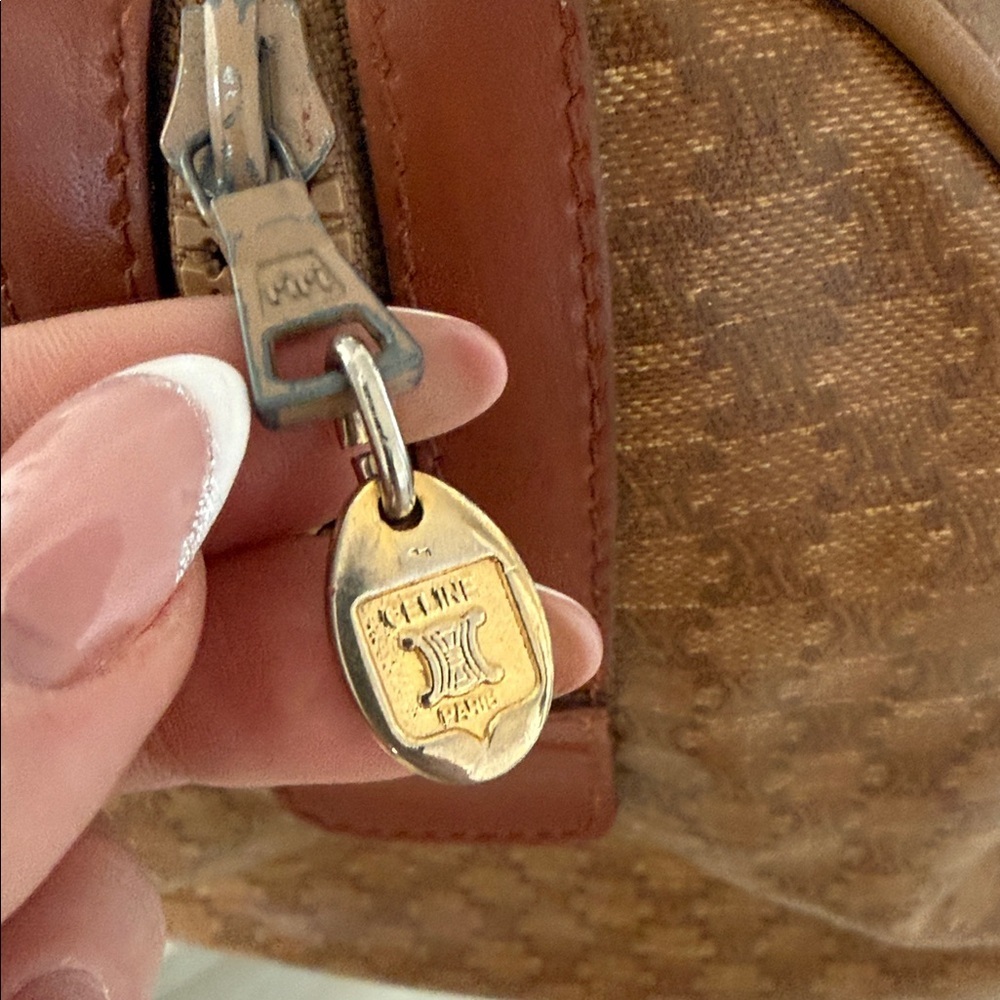 Celine Brown Boston Leather Duffel Bag - Picture 5 of 10